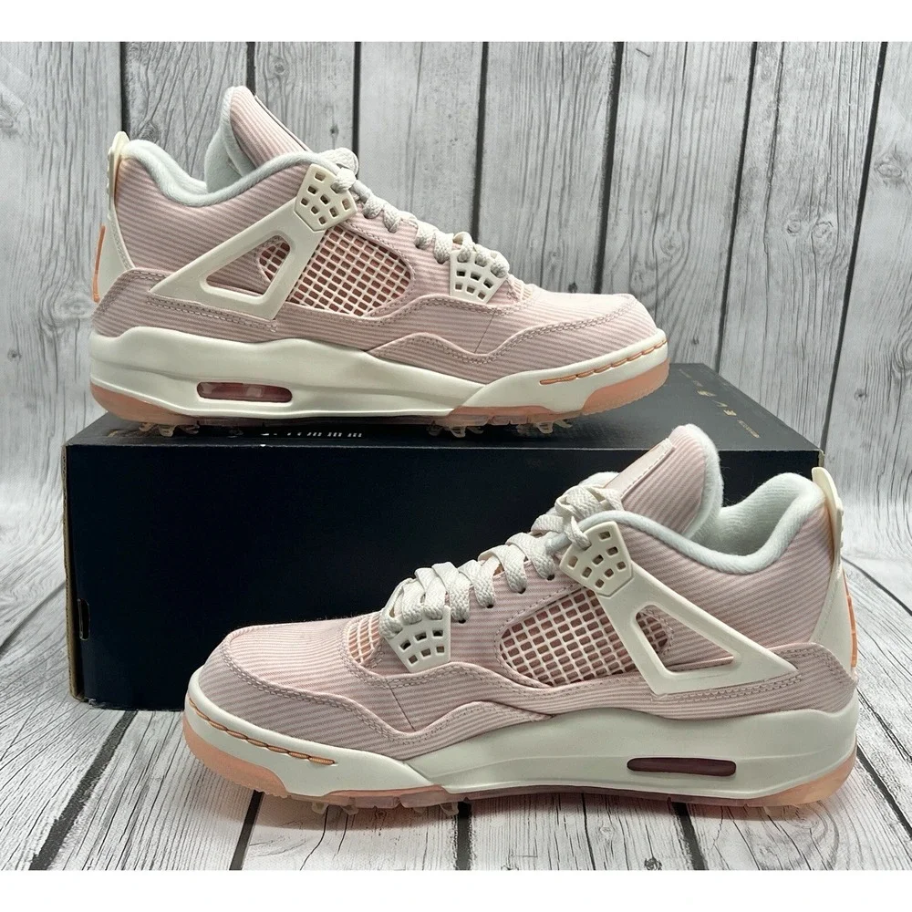Nike Air Jordan Retro 4 Golf NRG‎ Seersucker Size 8 CZ2439‑101